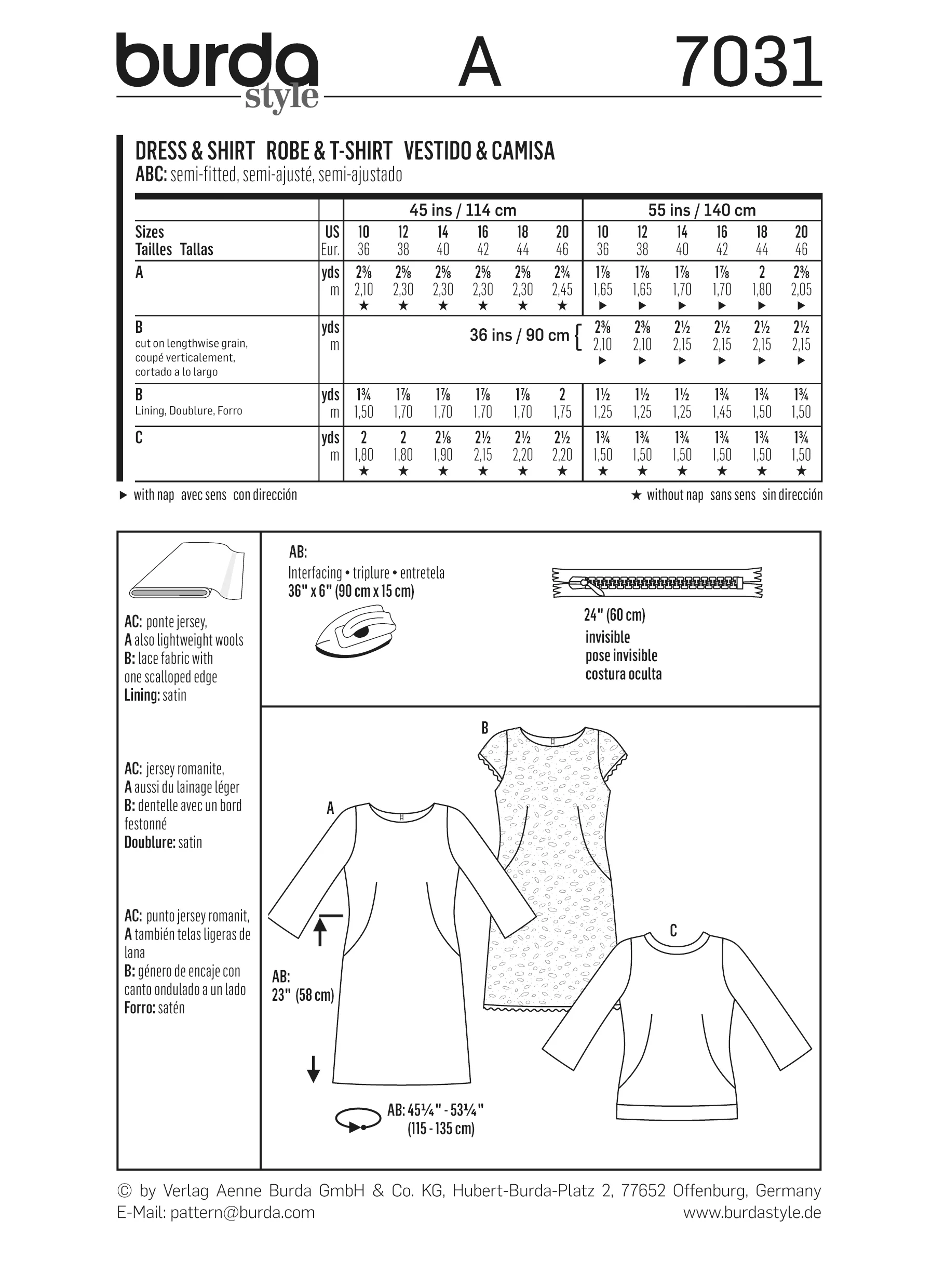 Patron n°7031 : Robe et T-shirt - Image 7