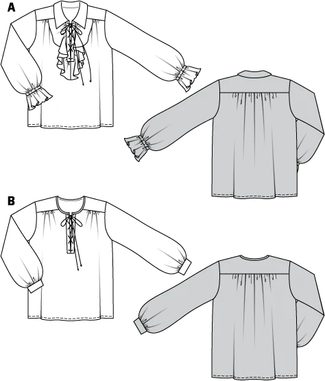 Patron n°7332 : Déguisement Chemise de Pirate - Image 2