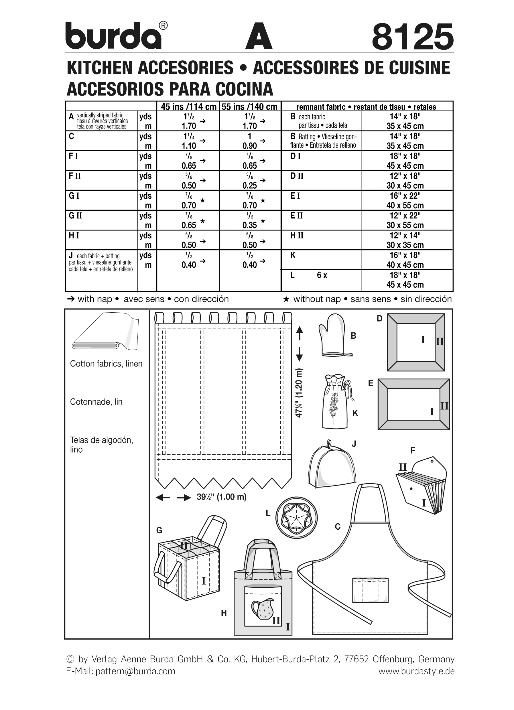 Patron n°8125 : Accessoires pour la cuisine - Image 12