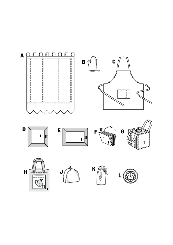 Patron n°8125 : Accessoires pour la cuisine - Image 2