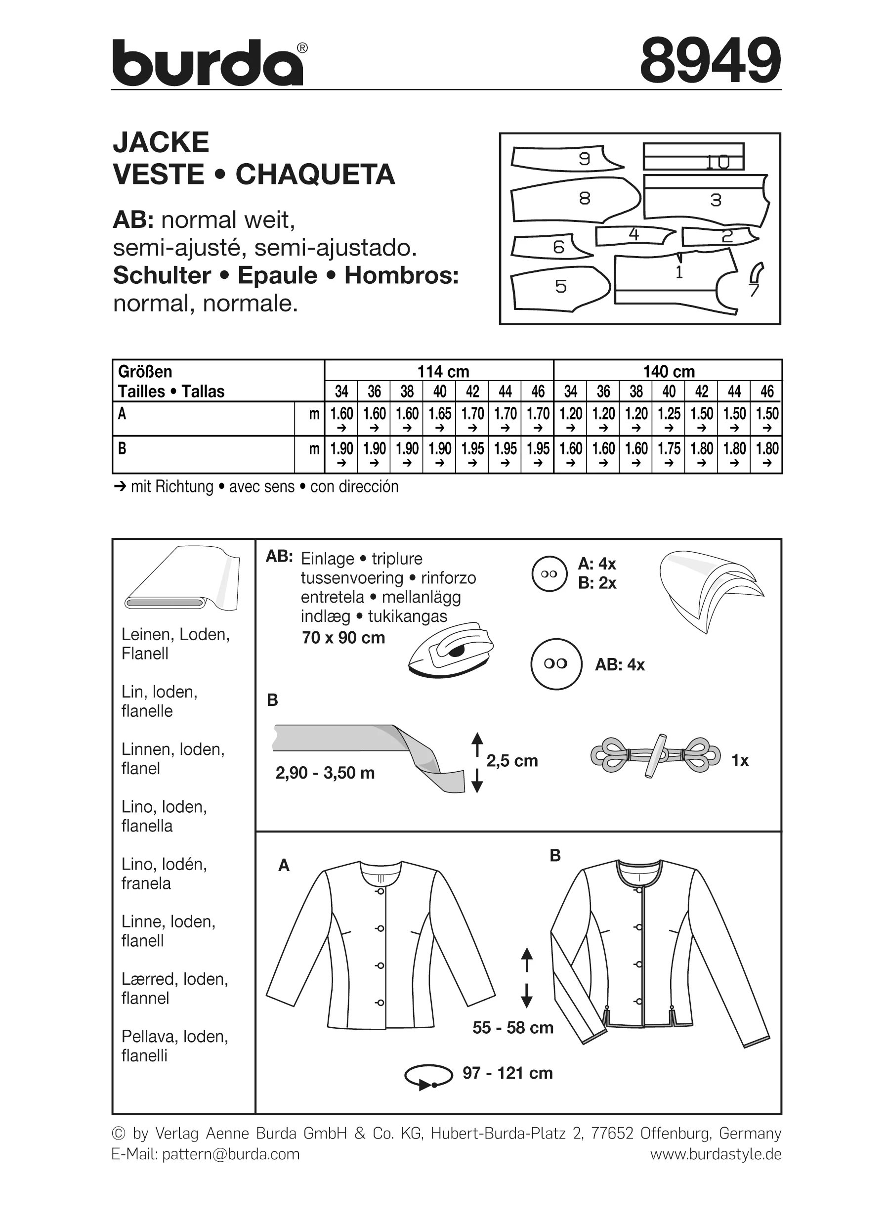 Patron n°8949 : Veste - Image 5