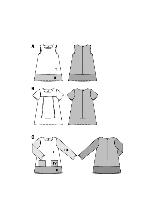 Patron N°9380 Burda : Robe enfant - Image 2
