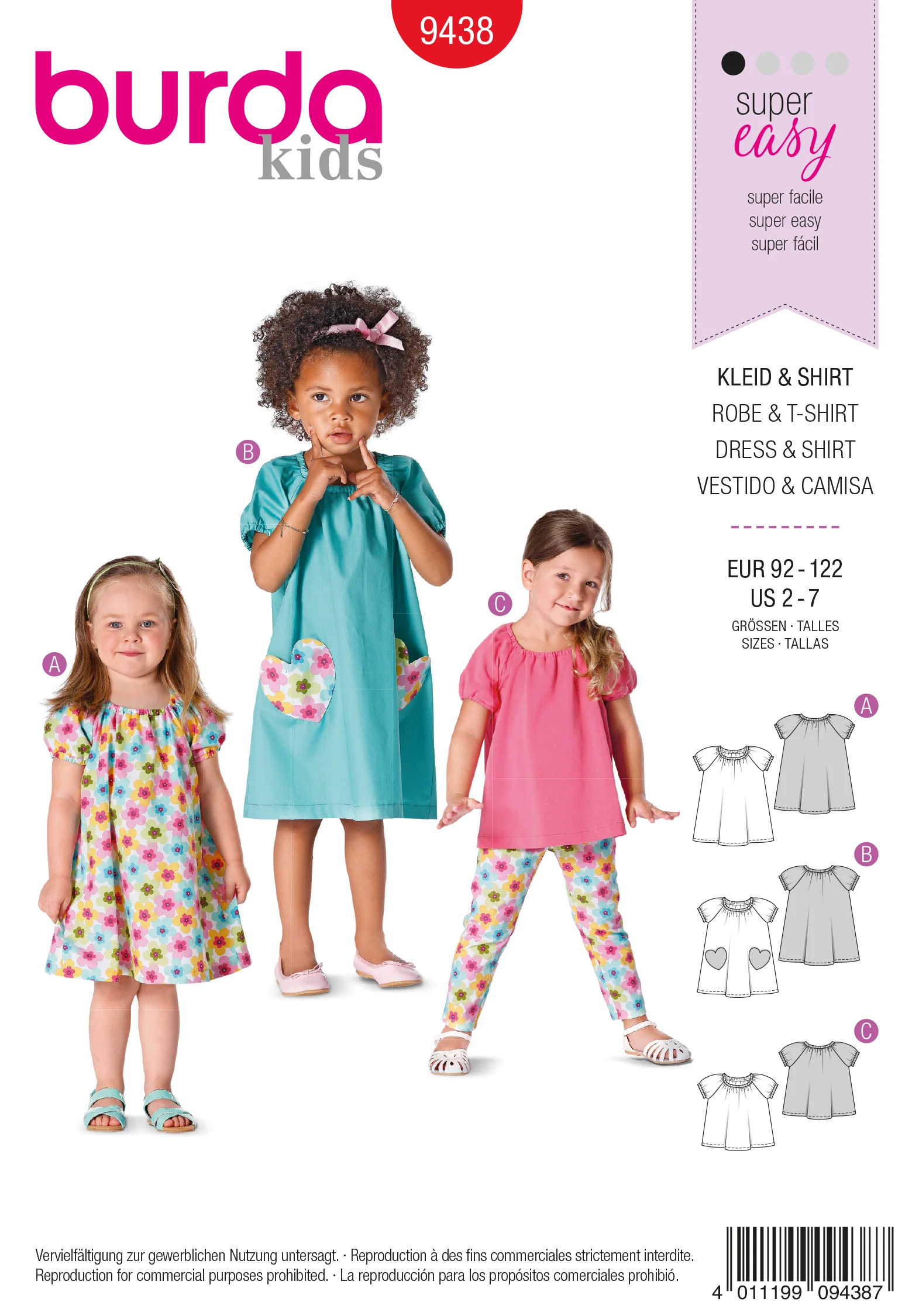 Patron N°9438 : Robe et T-shirt