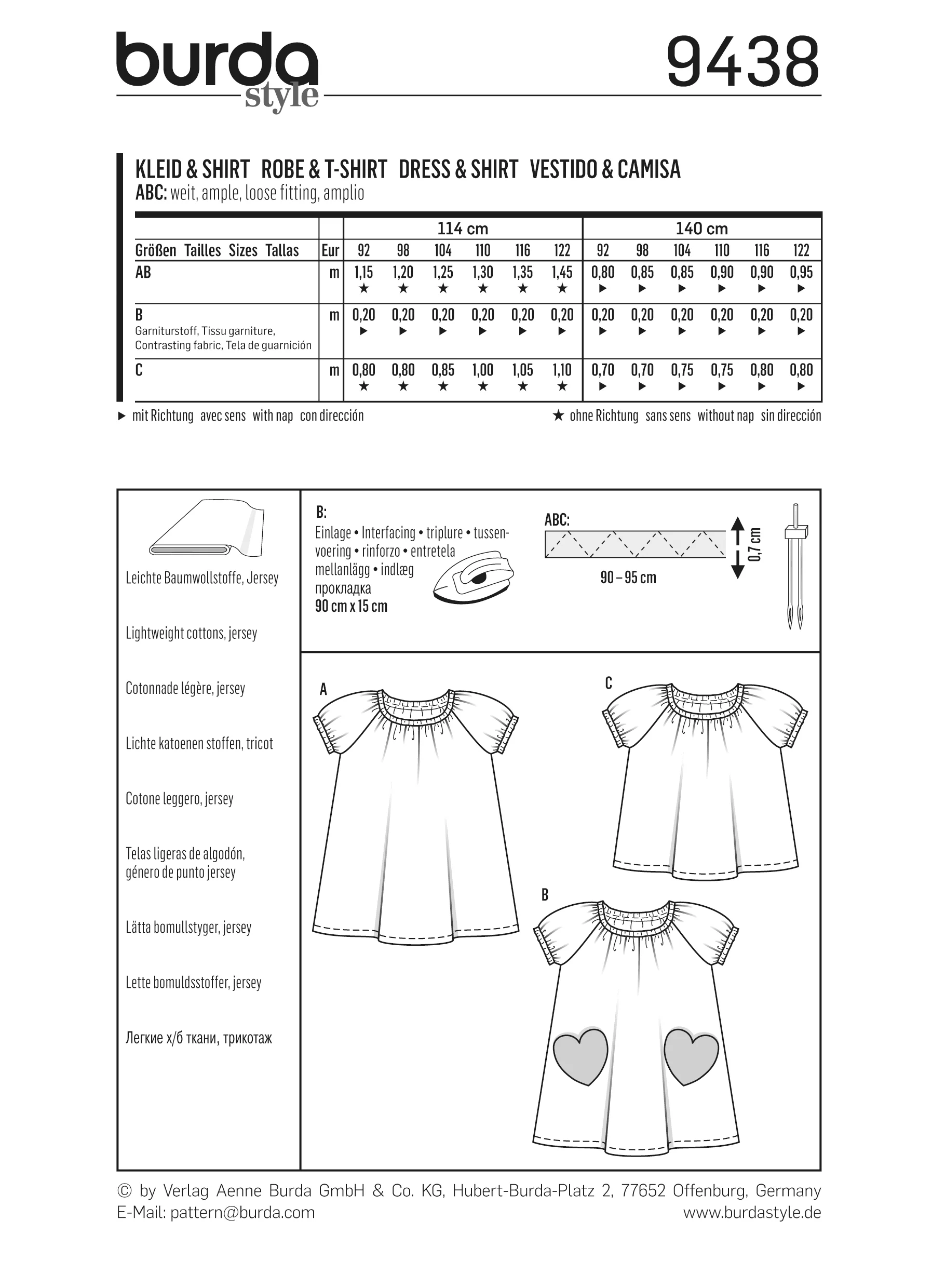 Patron N°9438 : Robe et T-shirt - Image 6