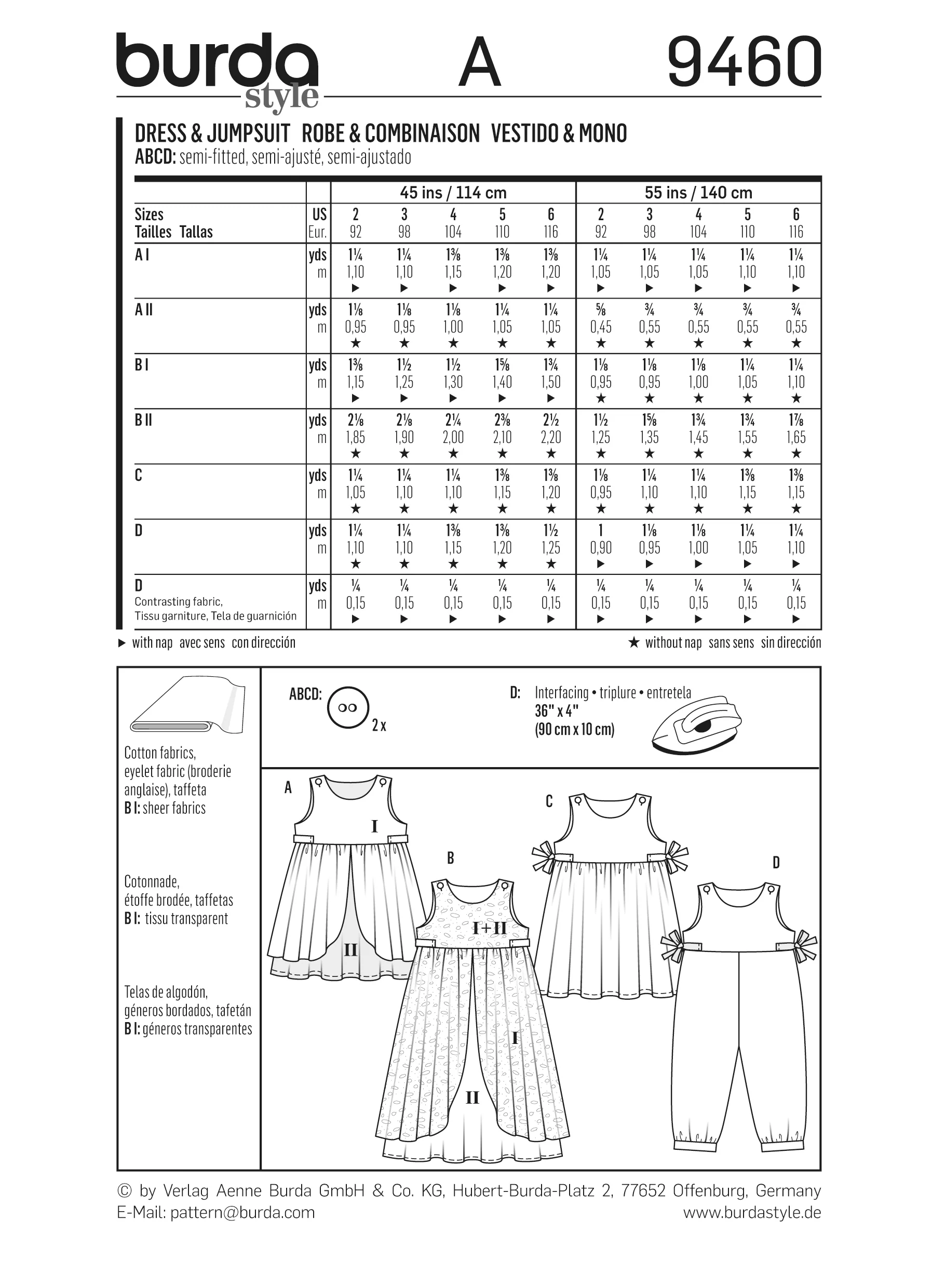 Patron n°9460 : Robe et Combinaison - Image 8