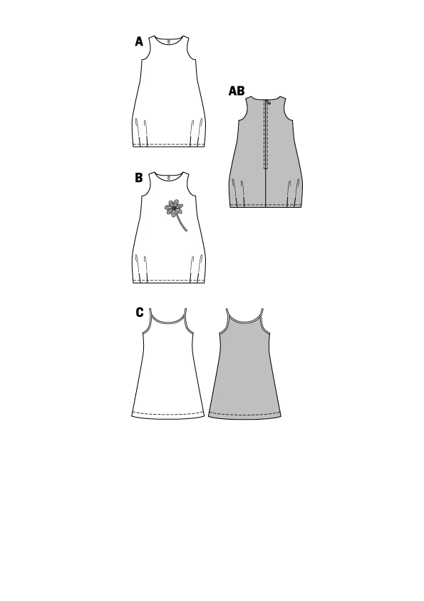 Patron n°9544 : Robe pour fille - Image 2