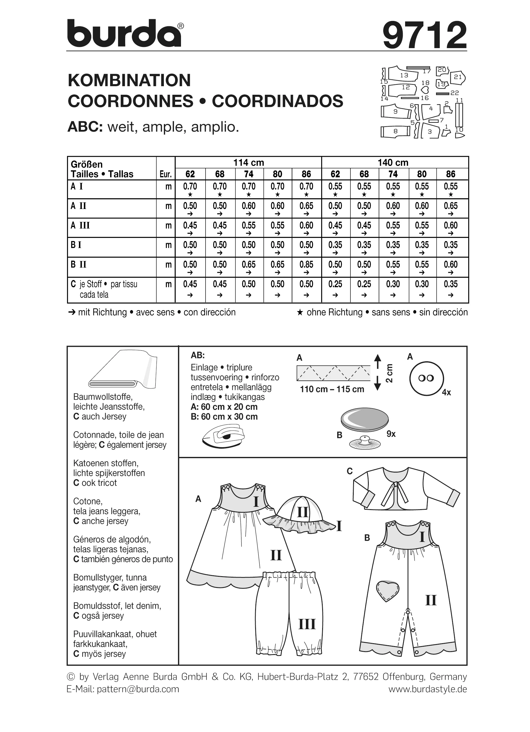 Patron n°9712 : Coordonnés bébé fille - Image 5
