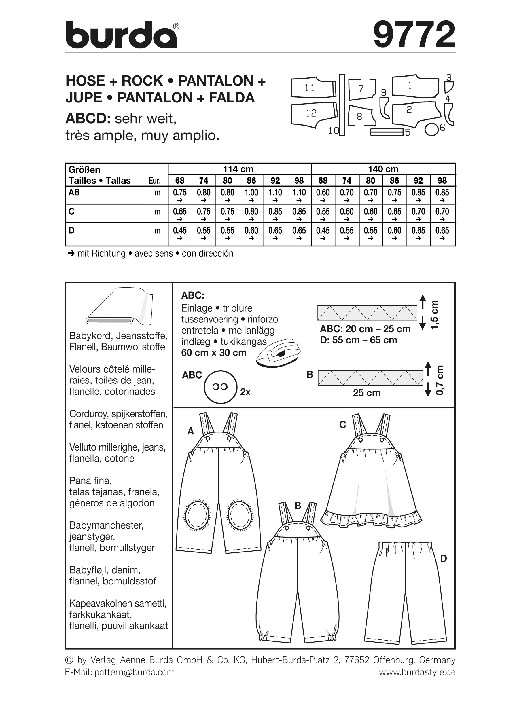 Patron n°9772 : Pantalon et Jupe - Image 6