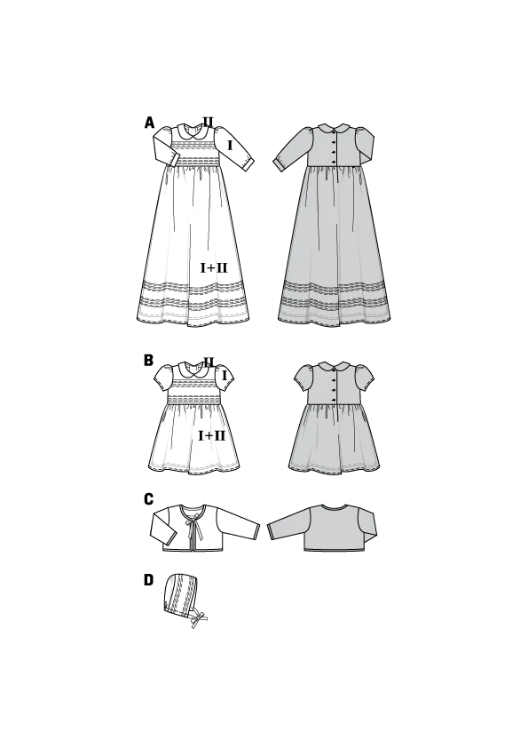 Patron n°9804 : Robe de baptême - Image 2