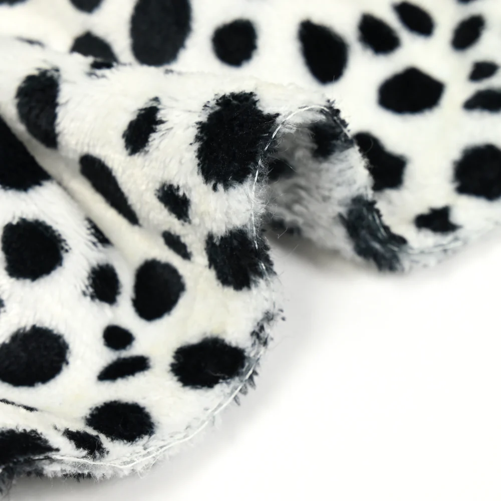 Polaire doudou imprimée dalmatien noir et blanc - Image 5