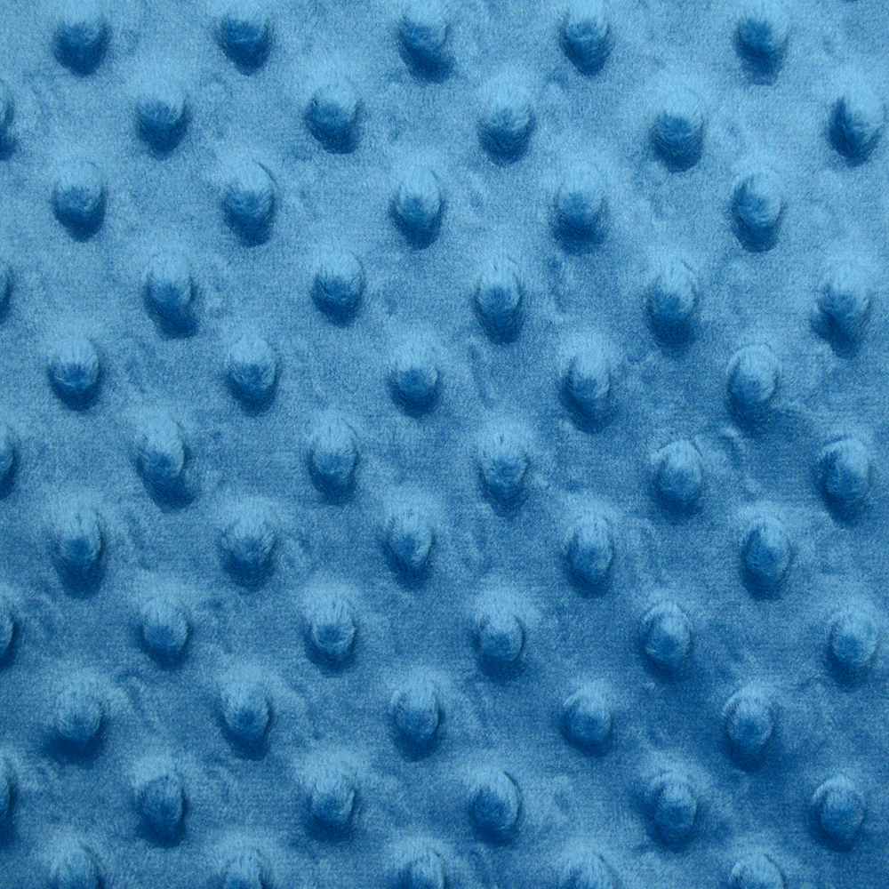 Polaire minky relief bleu - Image 2
