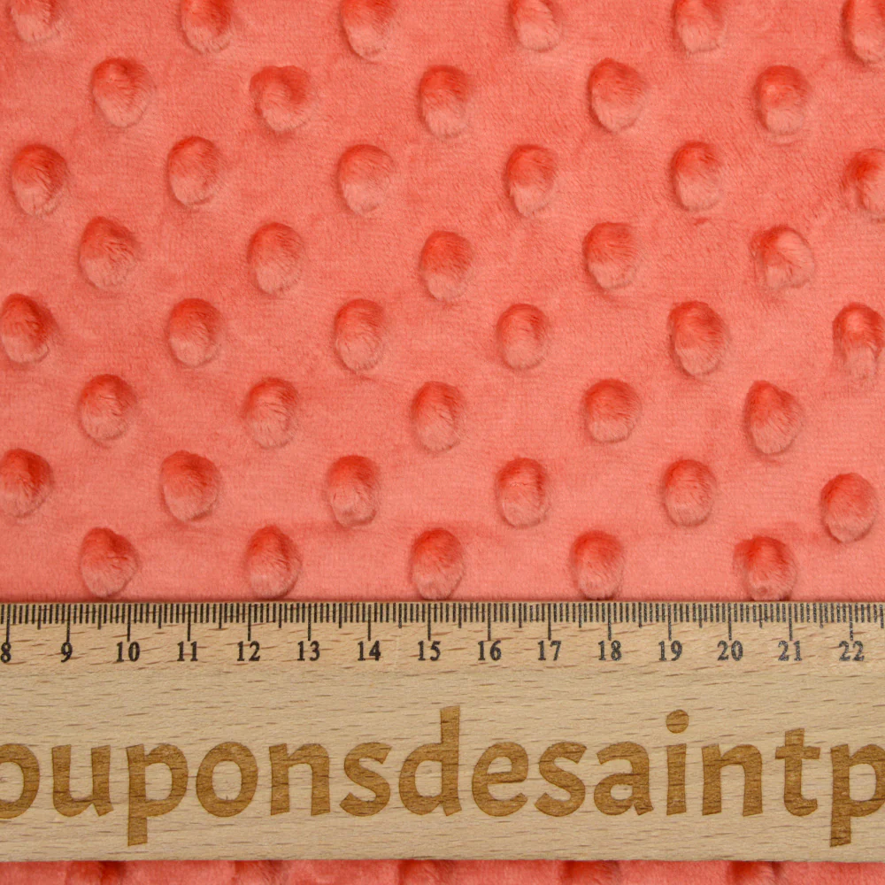 Polaire minky relief corail - Image 4