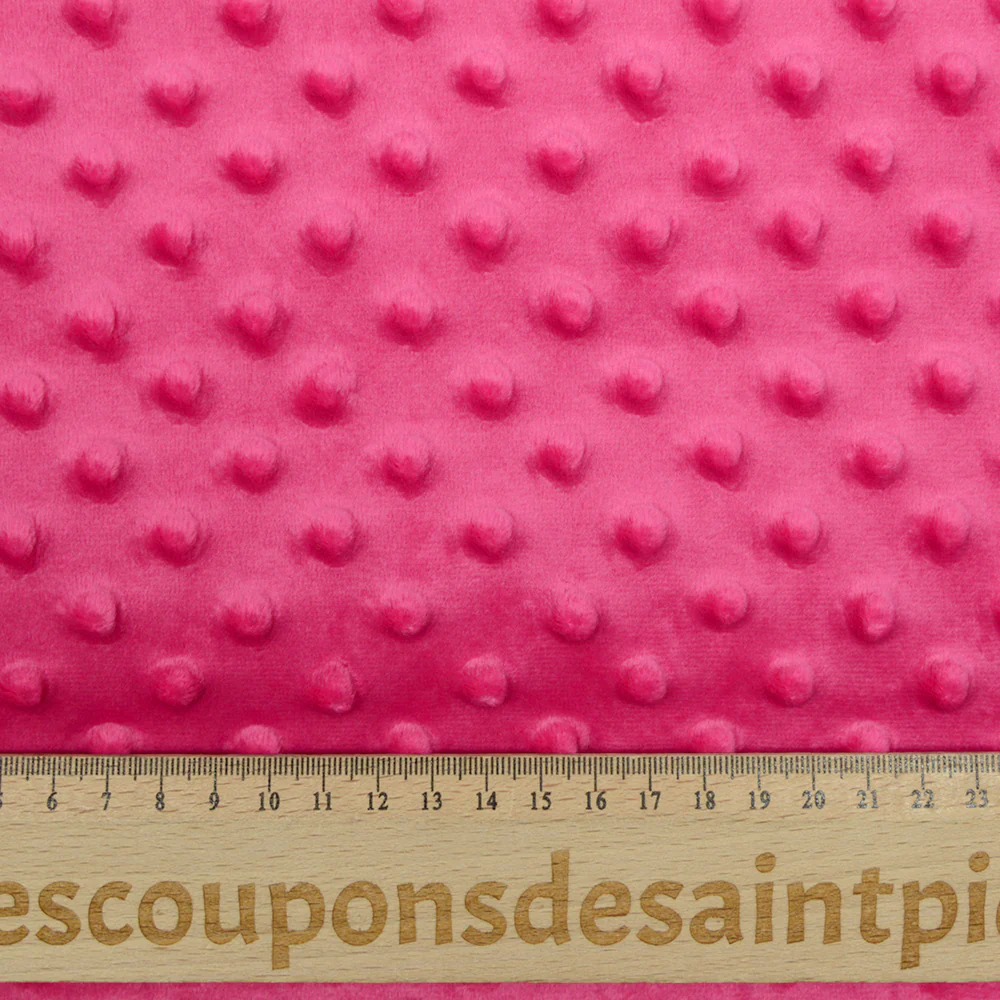 Polaire minky relief fuchsia - Image 3