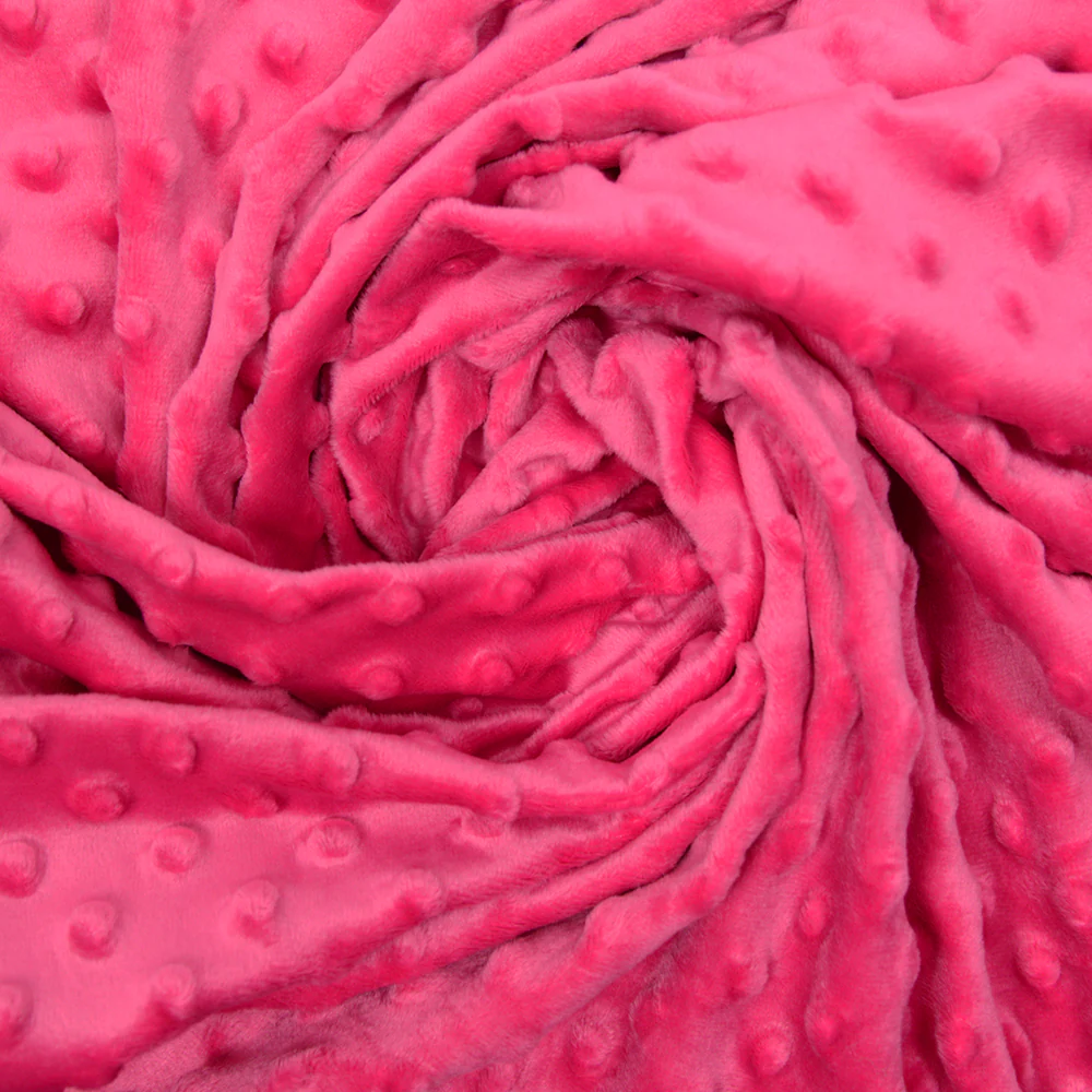 Polaire minky relief fuchsia - Image 4
