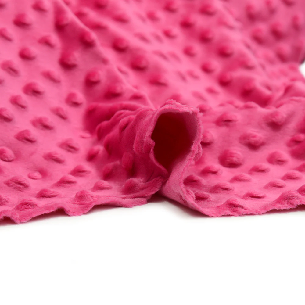 Polaire minky relief fuchsia - Image 5