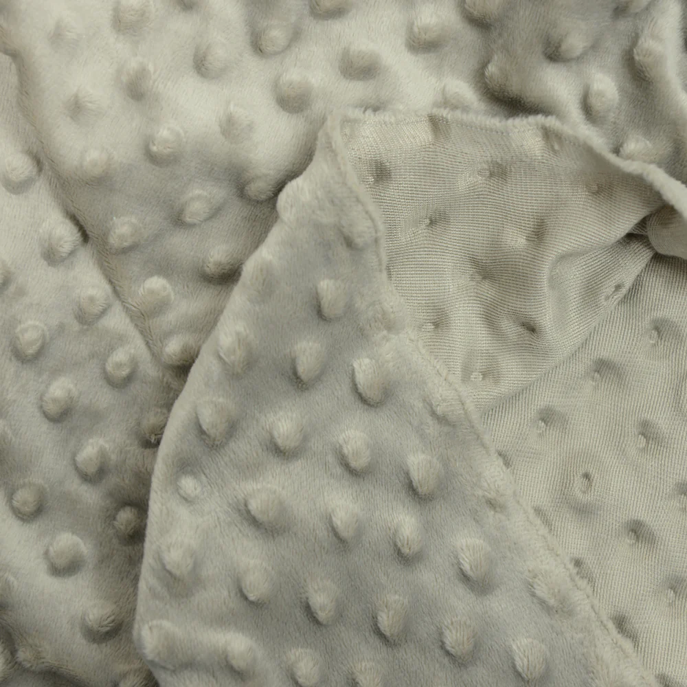Polaire minky relief taupe - Image 4