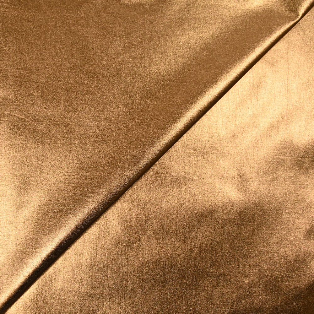 Polycoton lamé Paola cuivre