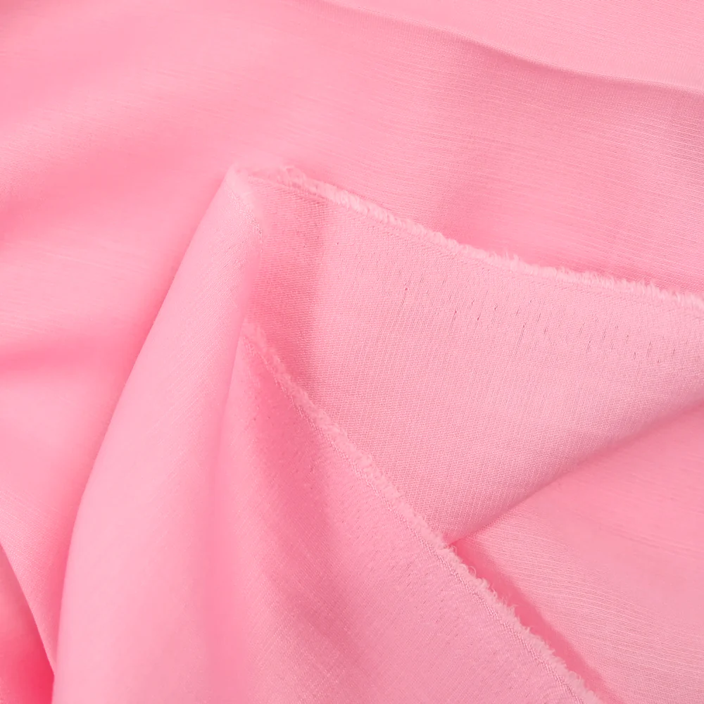Polycoton satiné Caty rose - Image 3