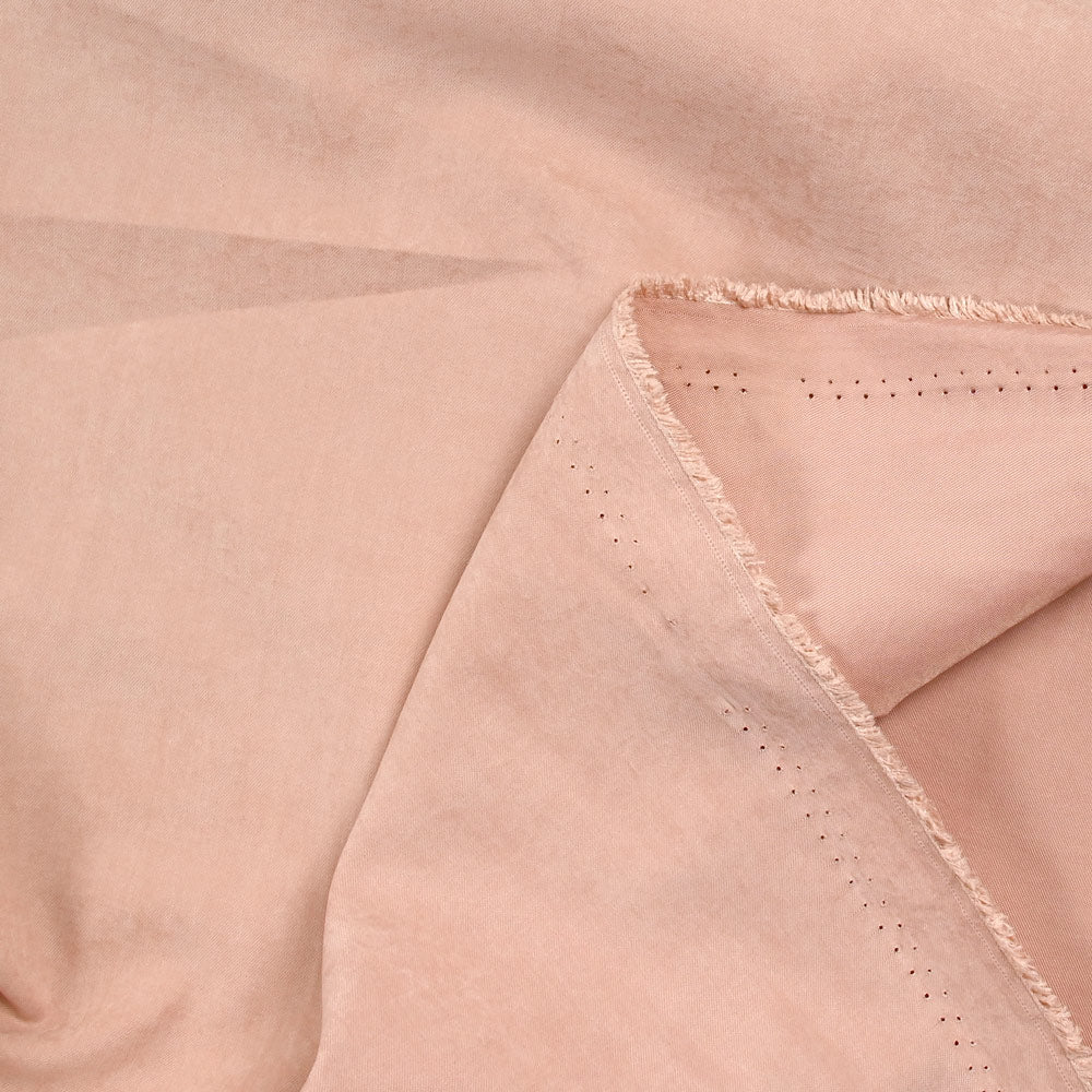 Polyester effet cupro rose - Image 3