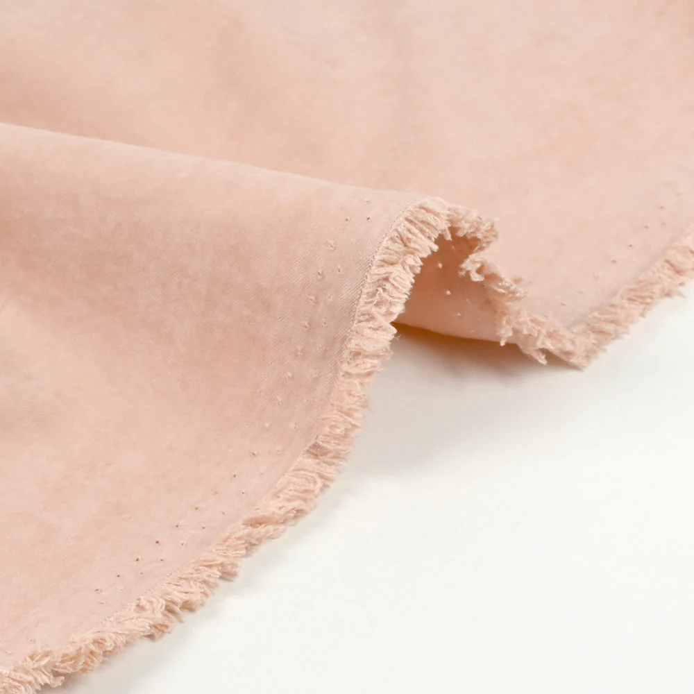 Polyester effet cupro rose - Image 4