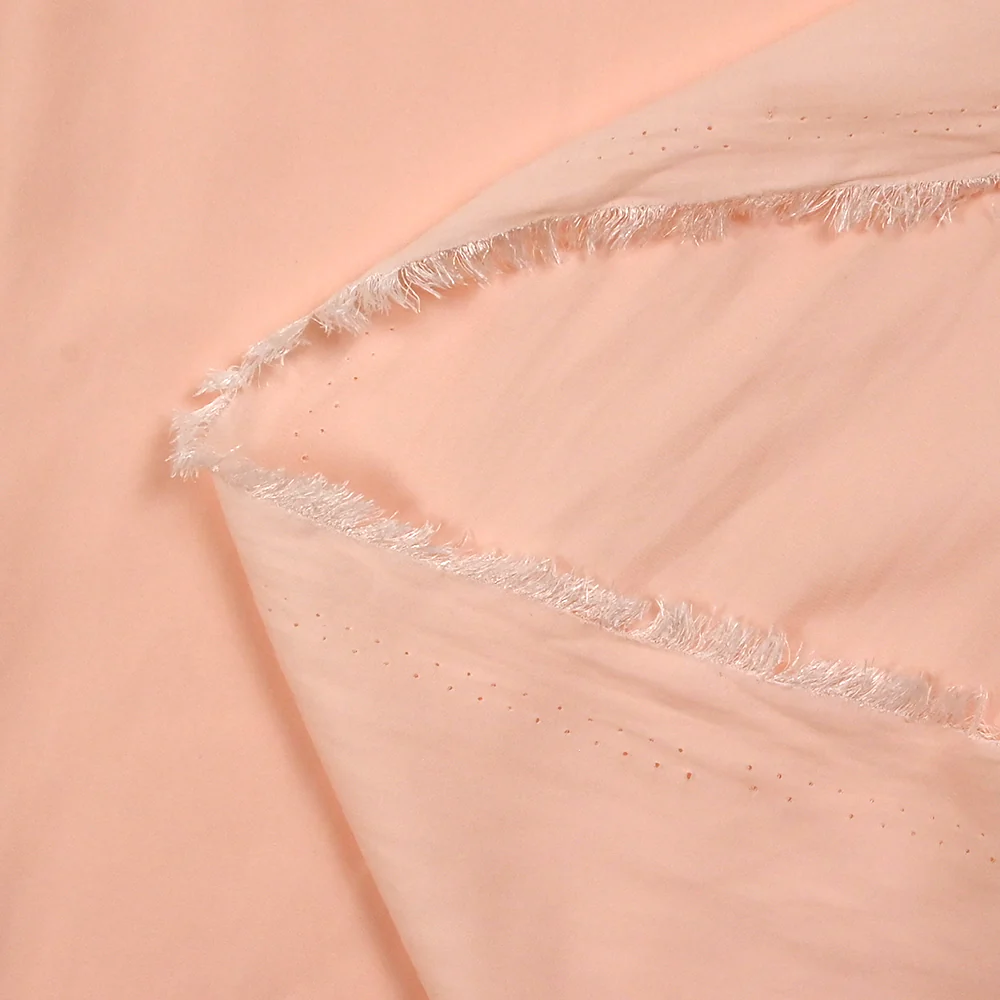 Polyester fluide satiné Alba rose pêche - Image 3
