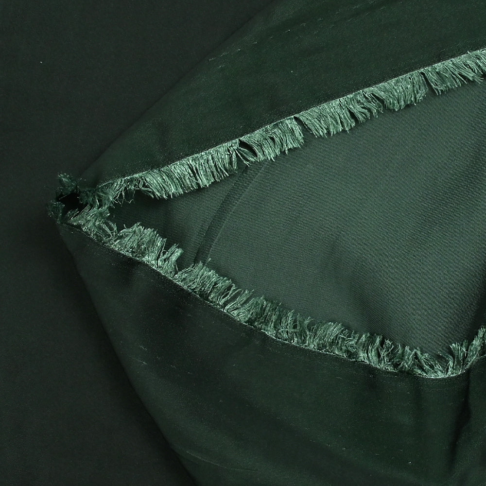 Polyester fluide satiné Alba vert forêt - Image 3