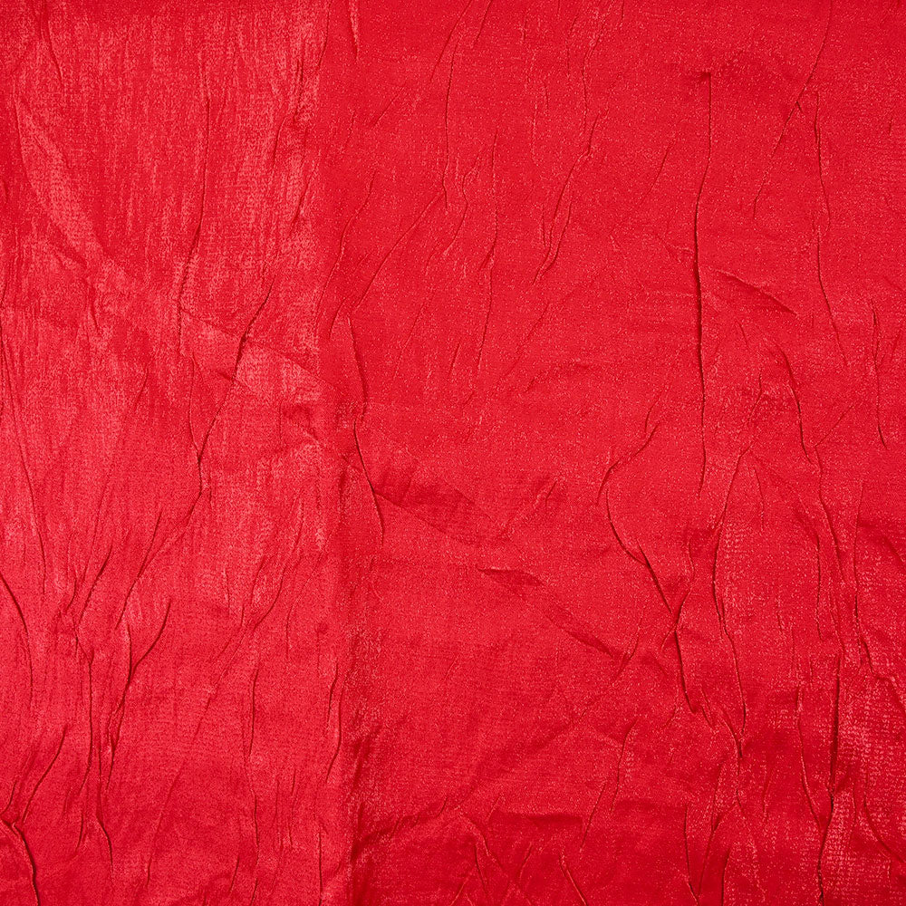 Polyester froissé Romane rouge feu - Image 4