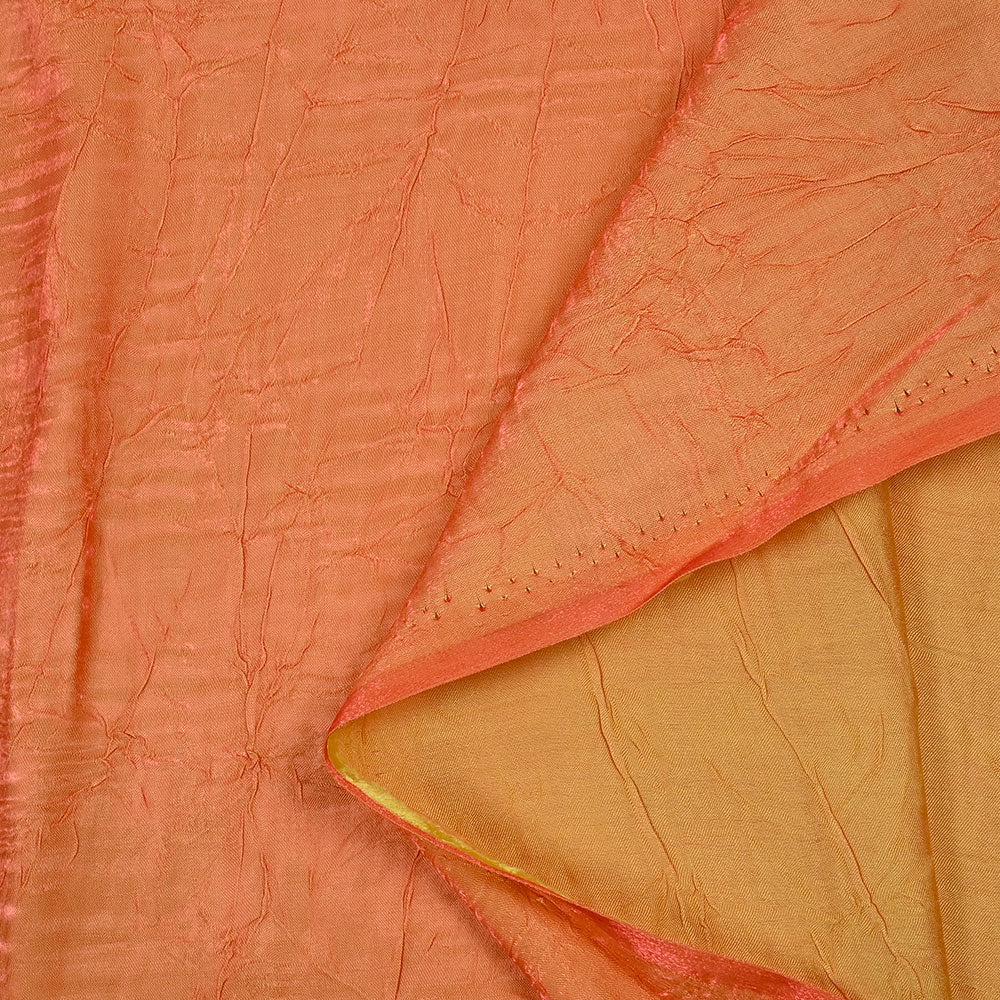 Polyester froissé Romane tangerine - Image 3
