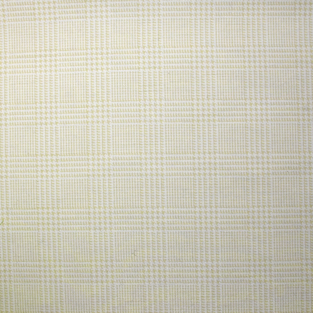 Polyester imprimé envers satin prince-de-galles beige et blanc - Image 4