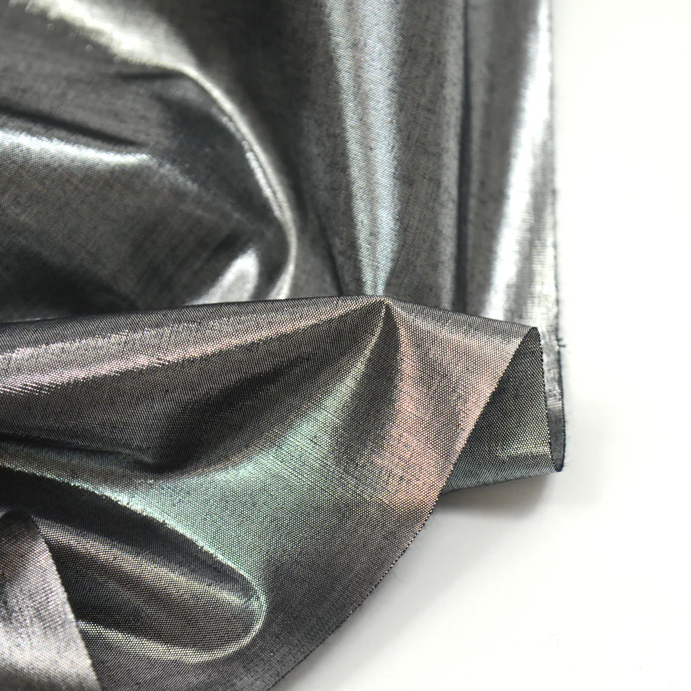 Polyester lamé argent - Image 3