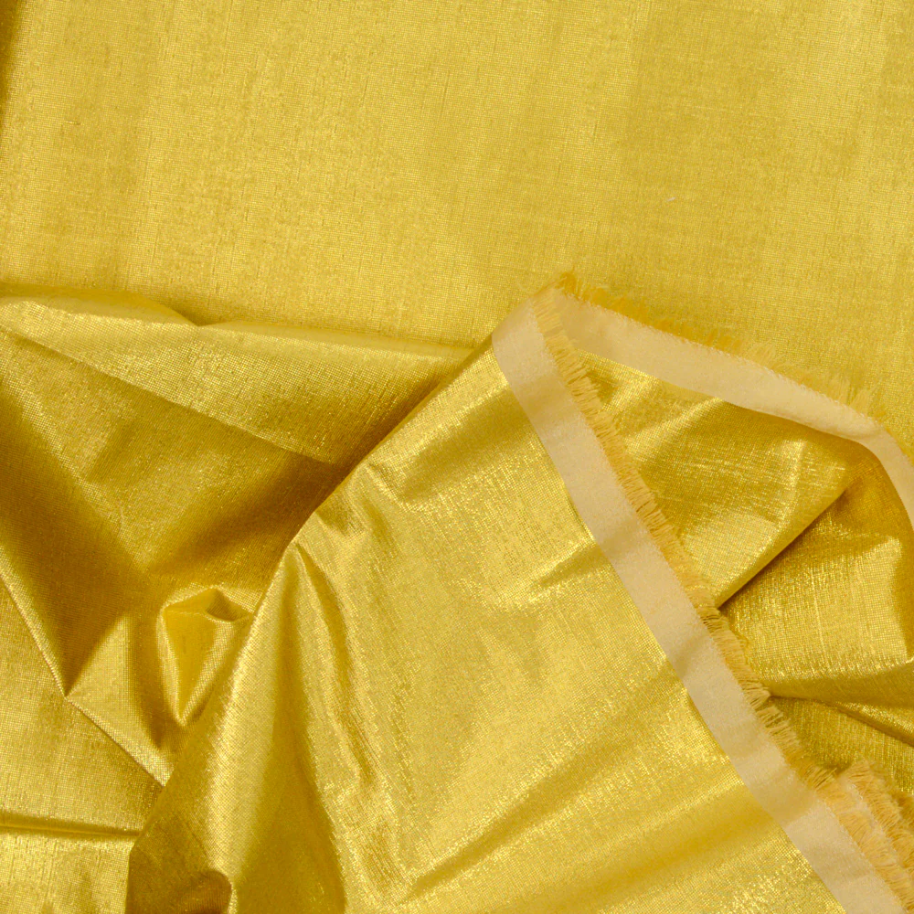Polyester lamé jaune mimosa - Image 3