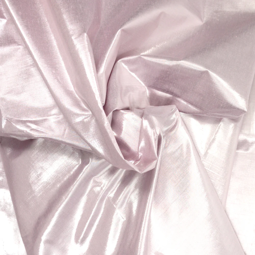 Polyester lamé rose - Image 2
