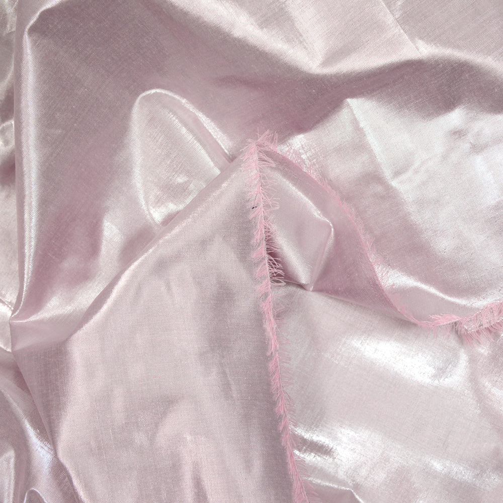 Polyester lamé rose - Image 3