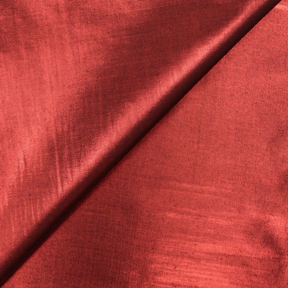 Polyester lamé rouge foncé