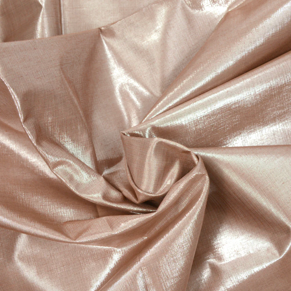 Polyester lamé vieux rose - Image 2