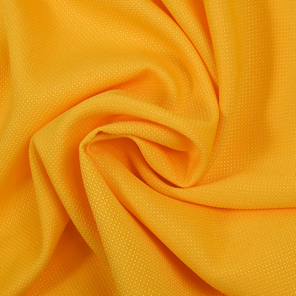 Polyester piqué fantaisie Charly jaune soleil - Image 2