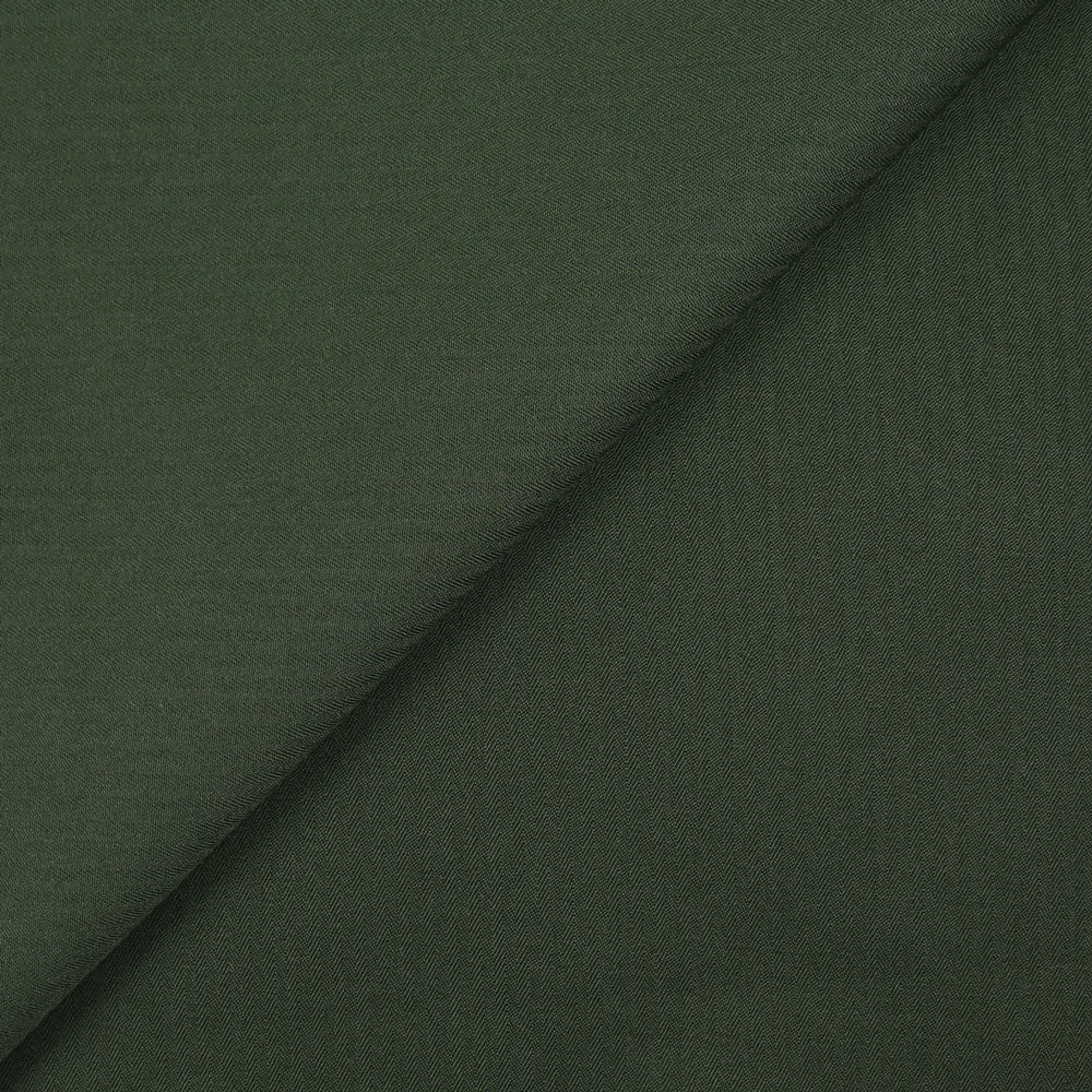 Polyester rayé vert forêt