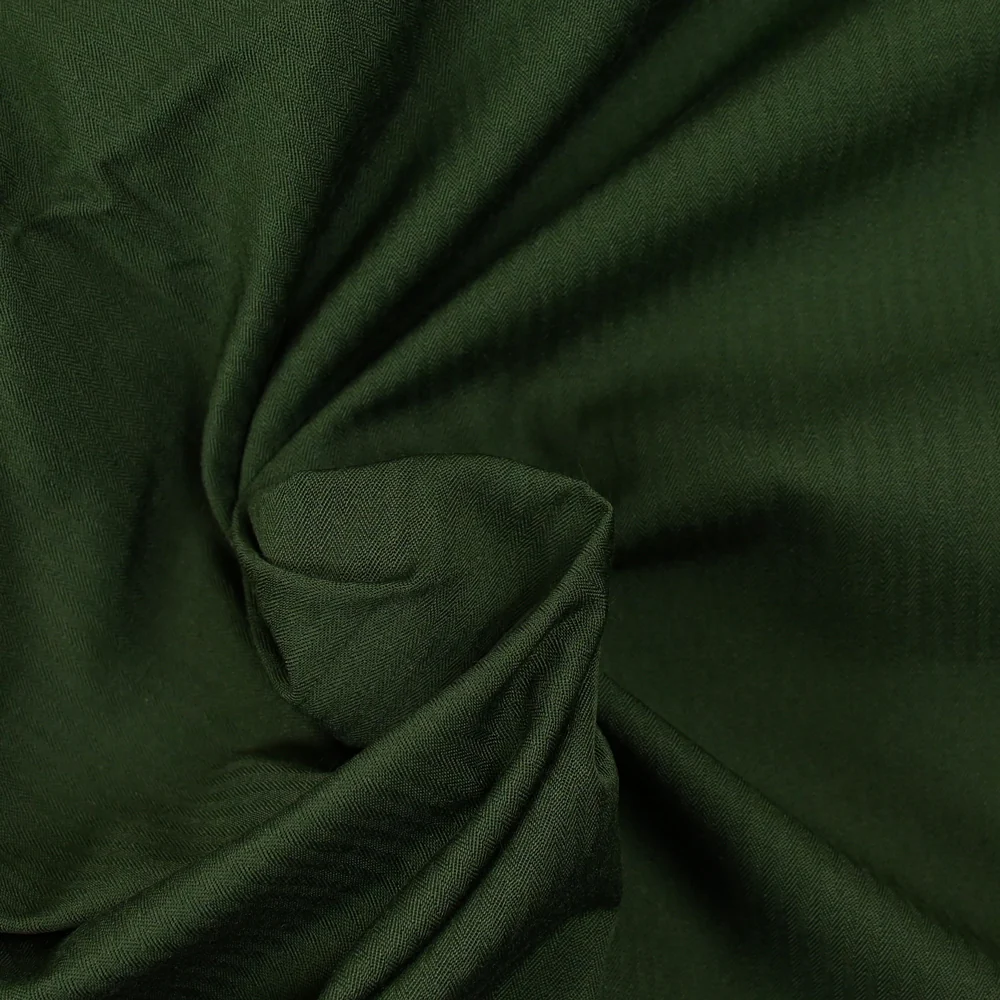 Polyester rayé vert forêt - Image 2