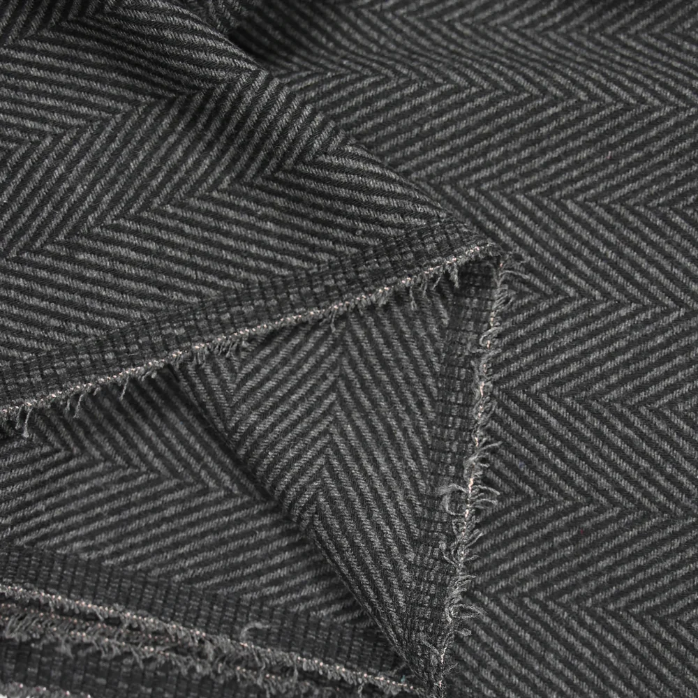 Polyviscose chevron gris - Image 3