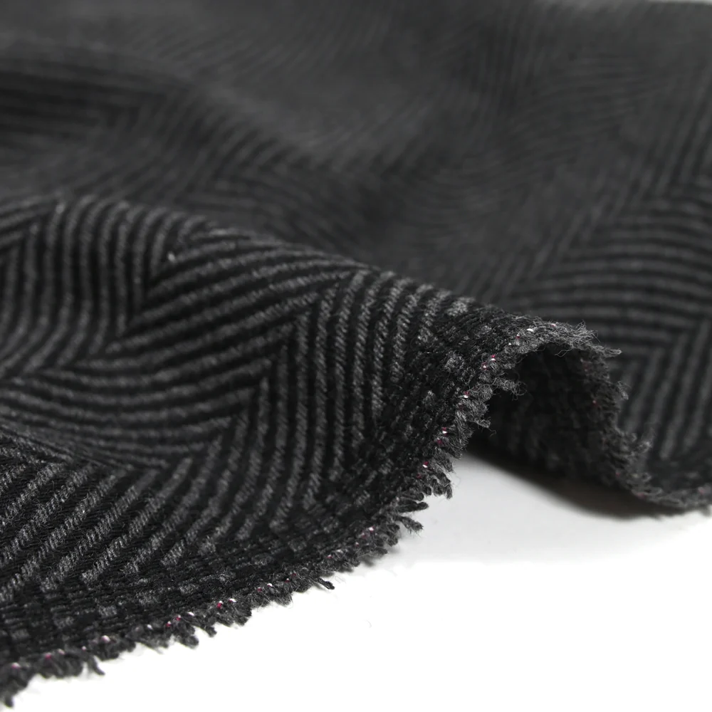 Polyviscose chevron gris - Image 5