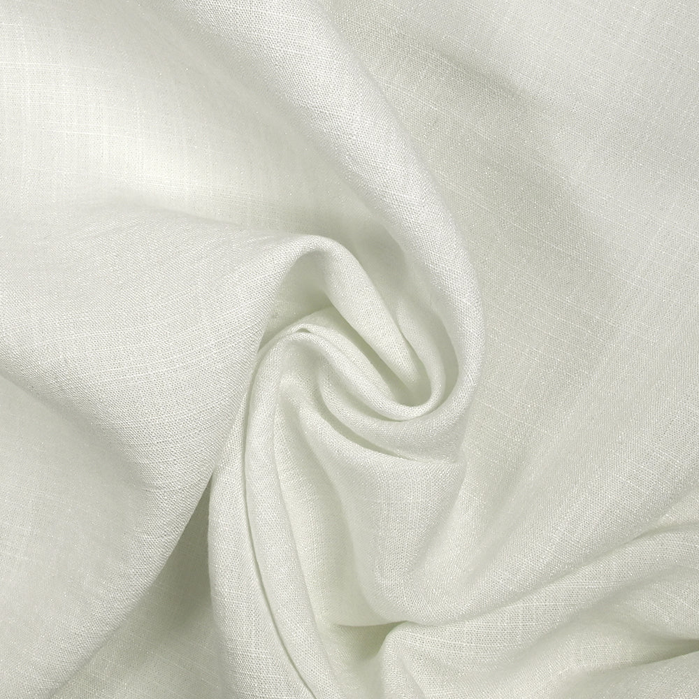 Polyviscose doupionnée irisée blanc cassé - Image 2