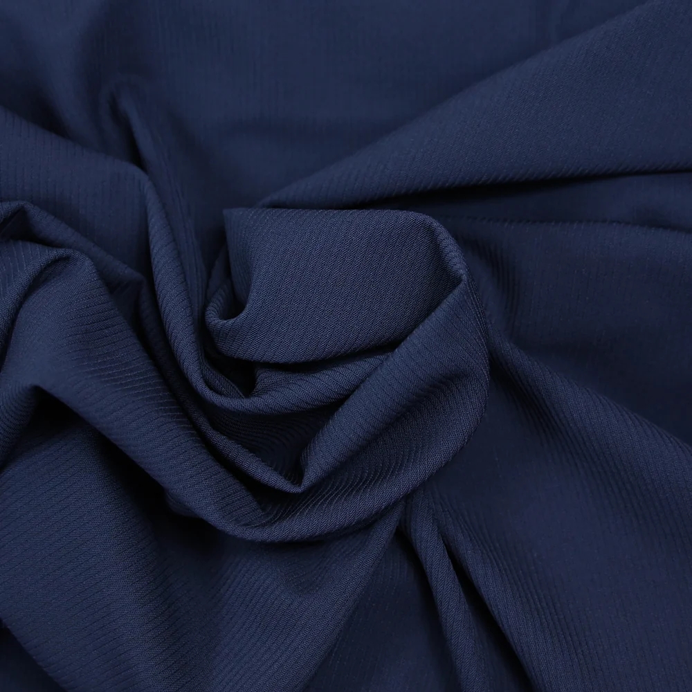 Polyviscose rayé marine - Image 2