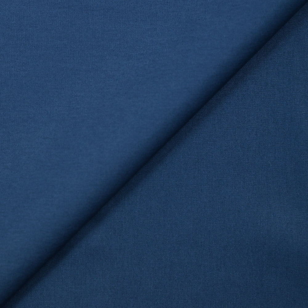 Popeline de coton bleu ardoise