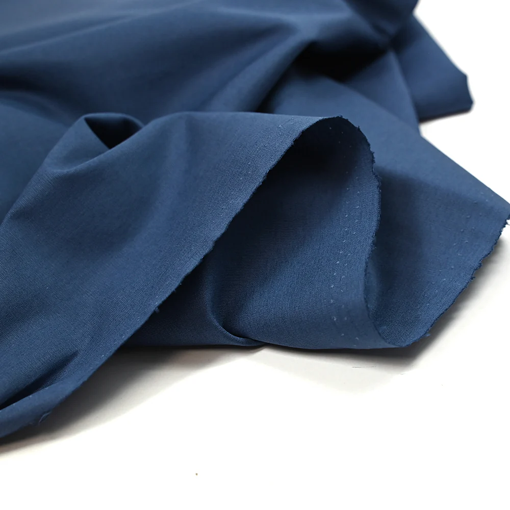 Popeline de coton bleu ardoise - Image 4