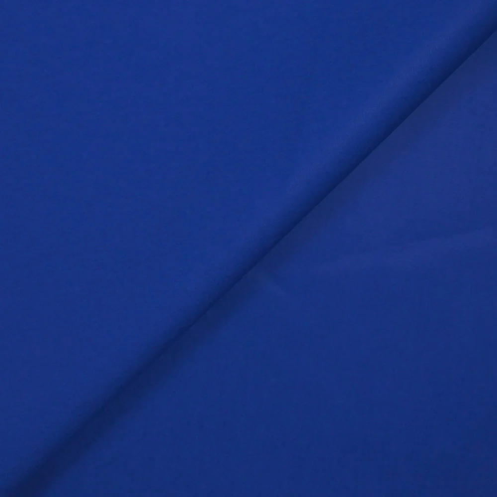 Popeline de coton bleu électrique