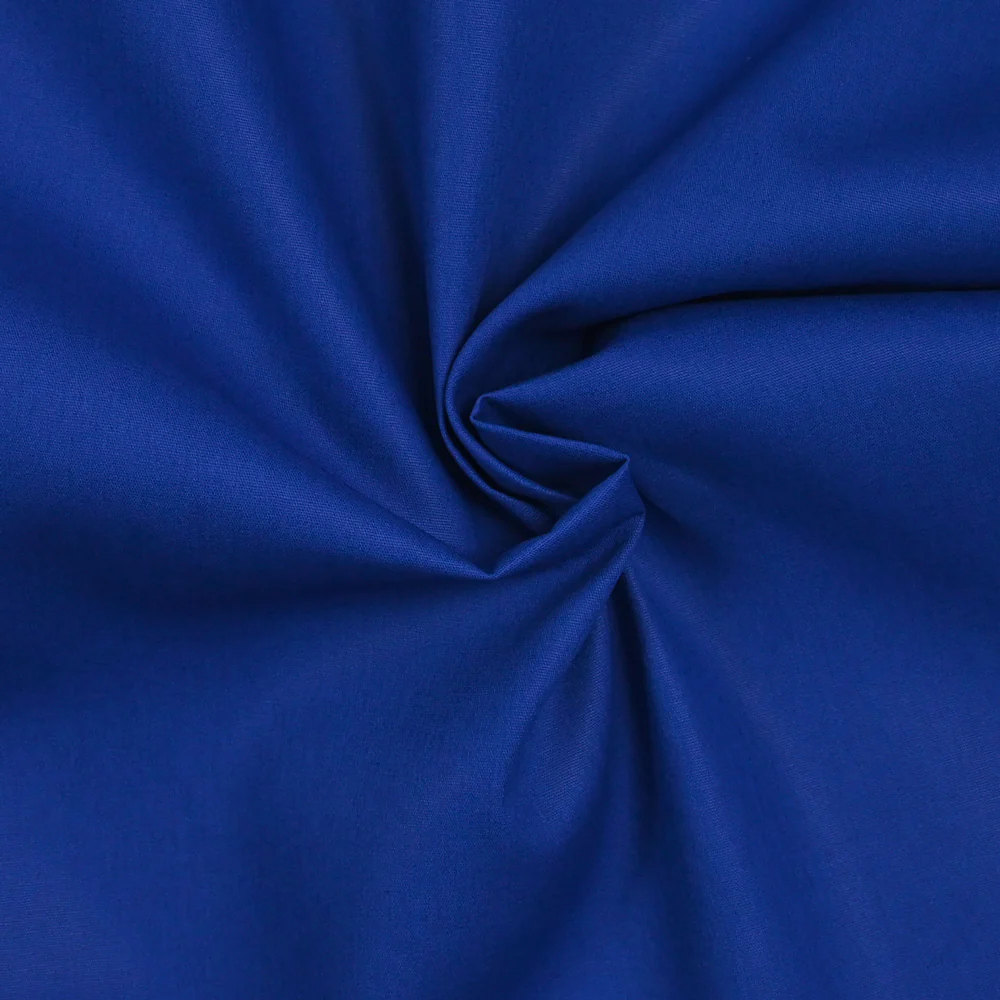 Popeline de coton bleu électrique - Image 2
