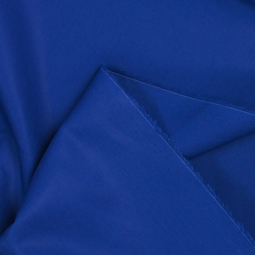 Popeline de coton bleu électrique - Image 3