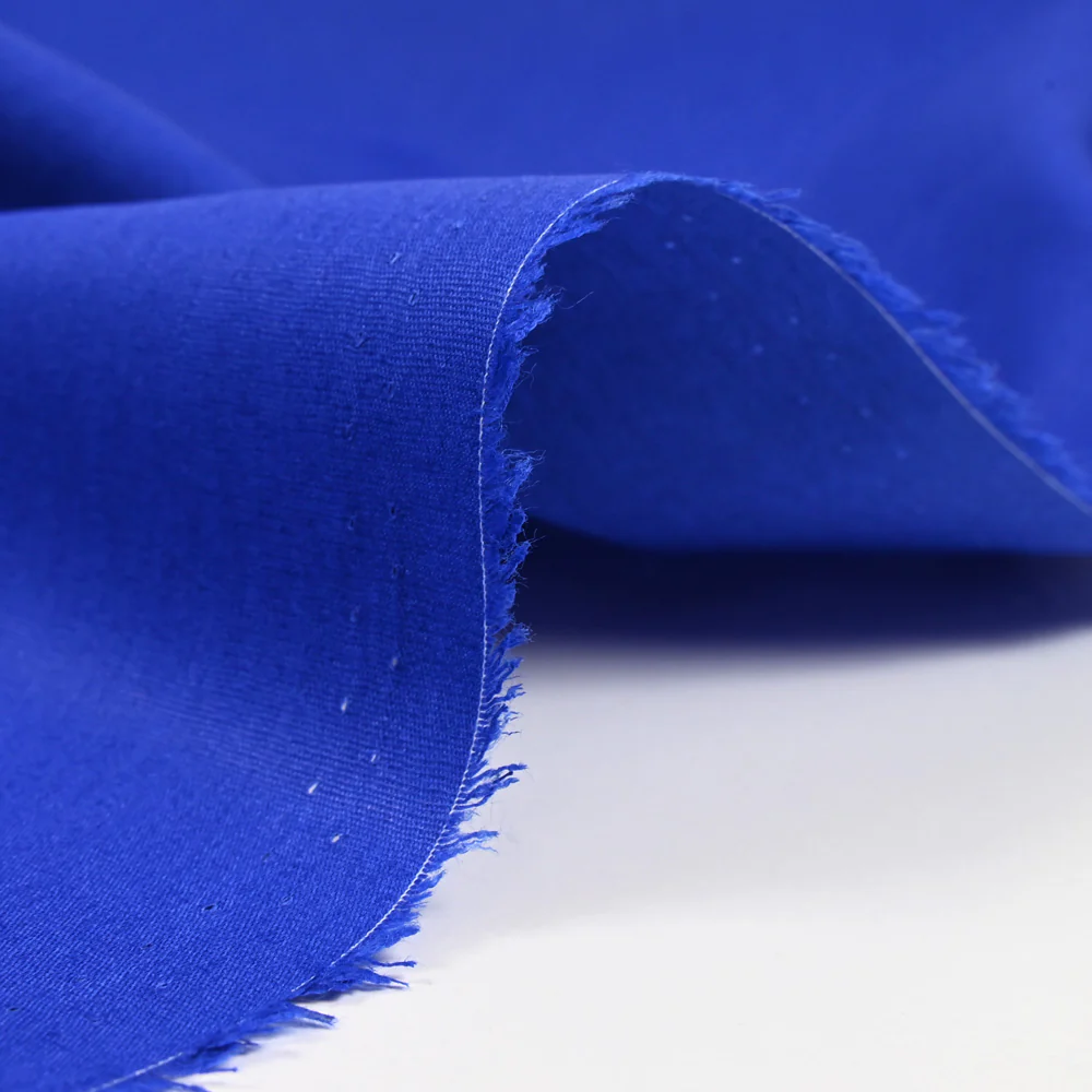 Popeline de coton bleu électrique - Image 4