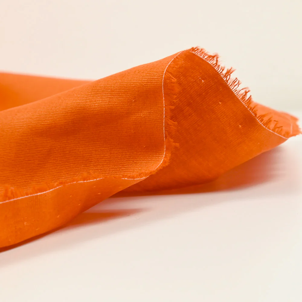 Popeline de coton orange foncé - Image 4