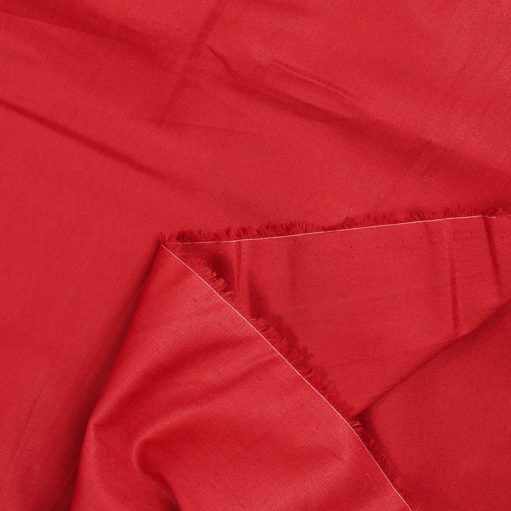Popeline de coton rouge - Image 3